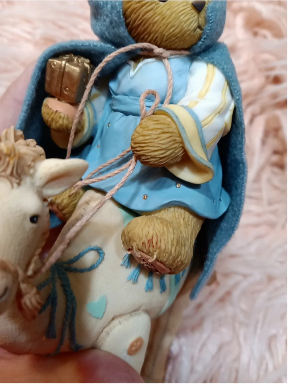 Cherished Teddies Wiseman on Camel The Crown Is Chipped On Bear Please See Photo